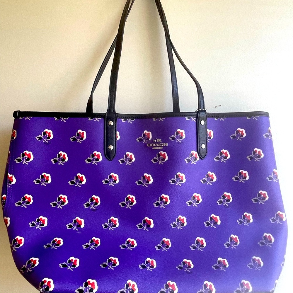 Coach Purple Tote